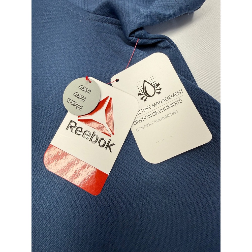 Reebok Mens Blue Short Sleeve Moisture Wicking Golf Polo Shirt REM241TS37 Large - Picture 7 of 10